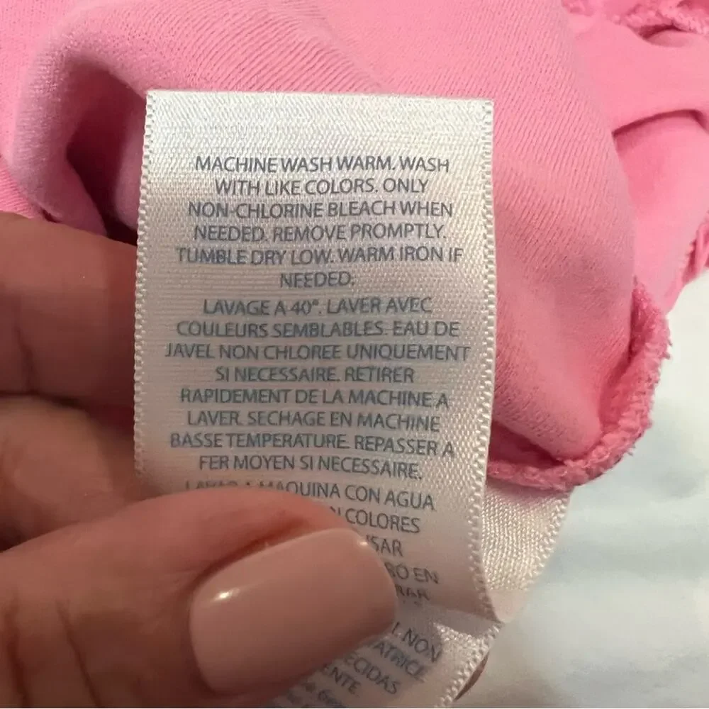 Ralph Lauren Girls Collard Ruffle Bottom Dress 18m Pink